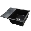 Гранітна мийка Globus Lux ONE 650х500-А0002, чорний- Фото 2